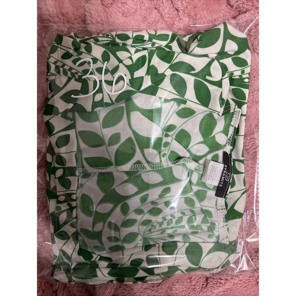 Vintage‎ 90s Y2K Milkmaid Babydoll Tie Back Coquette Fairy Forest Leaf Print XL - Picture 14 of 14